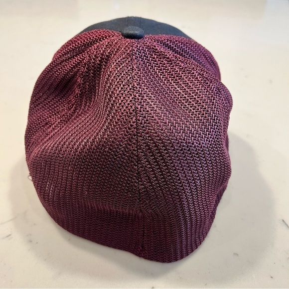 Black and Maroon Columbia Trucker Hat - Picture 5 of 9